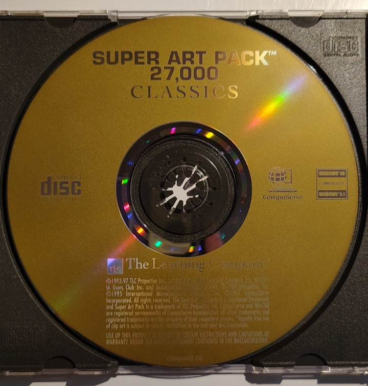 Super Art Pack 27,000 Classics PC Cdrom Vintage
