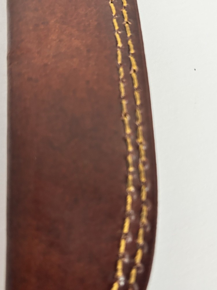 Brown Leather straight Fixed Blade Knife Sheath