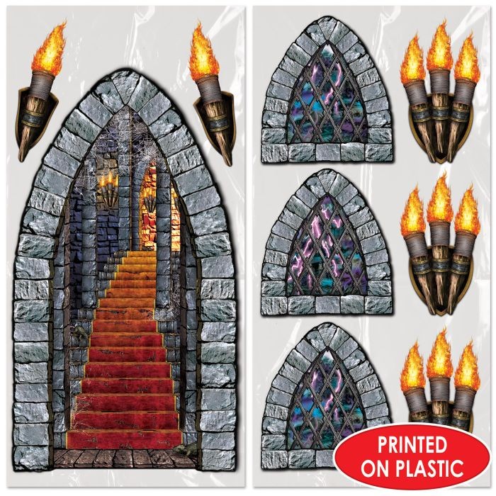 Beistle Stairway, Window & Torch Party Props