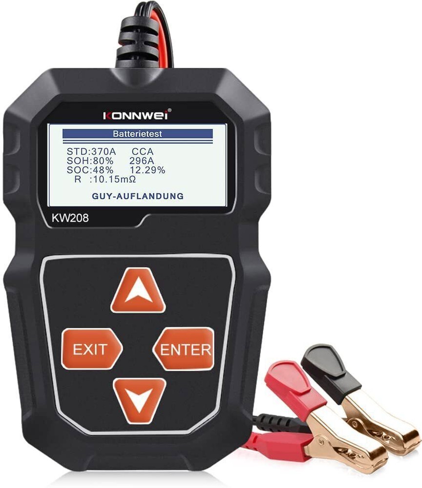 Automotive 12V 100-2000CCA Battery Tester Load Cranking Charging System Analyzer