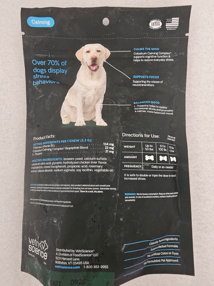 VetriScience Composure, Behavioral Health Bite Sized Chew - 60 Count