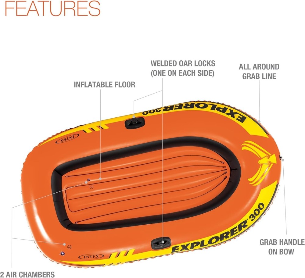 Bote Inflable Con Remos Balsa Bote De Pesca Resistente Durable Bomba De Aire