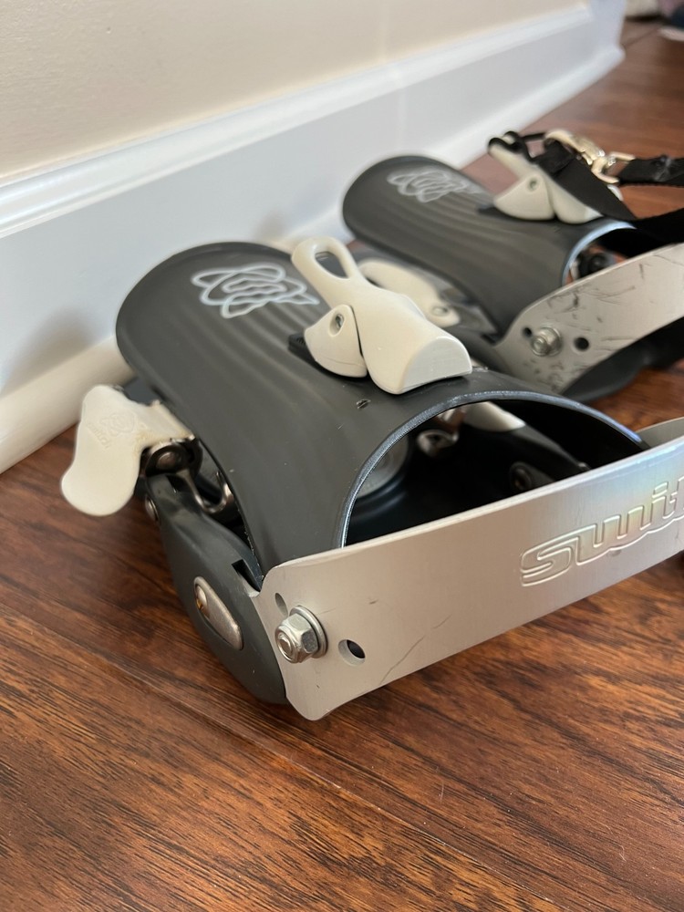 *WOW* Vintage ~Switch Standard X~ Snowboard Step-in Bindings w/Hardware Italian