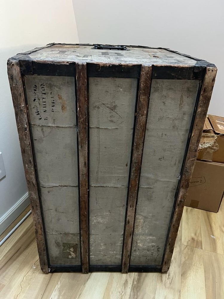 Louis Vuitton Steamer Trunk Monogram Canvas Antique Luggage