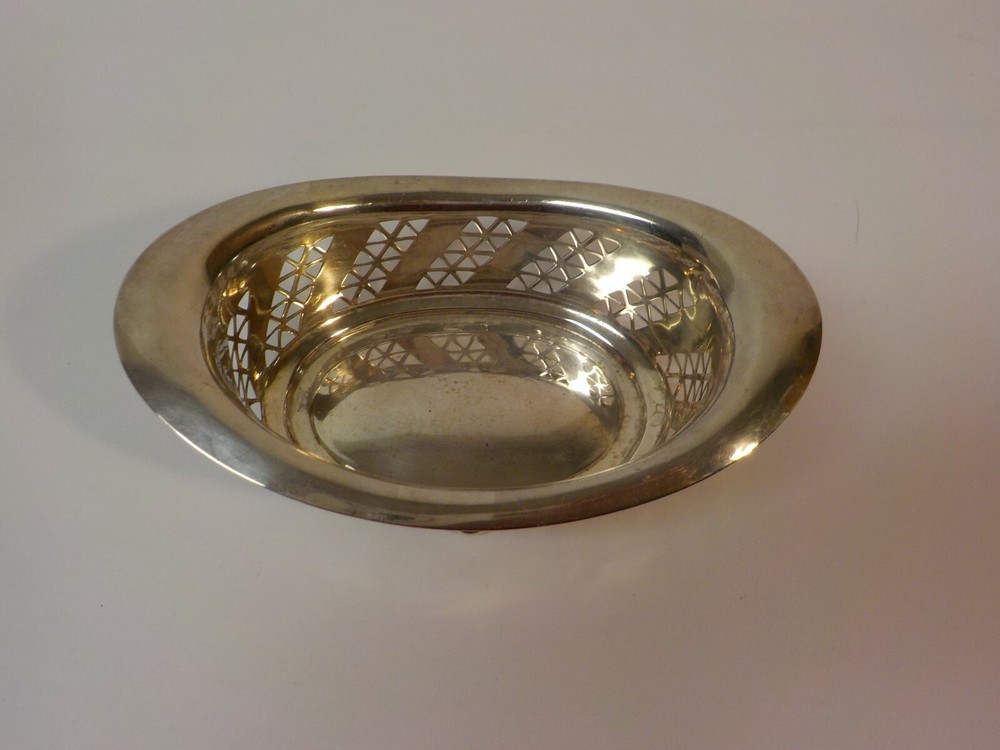 Towle Sterling Silver 6" Oval Pierced Edge Footed Dish / Bowl #280