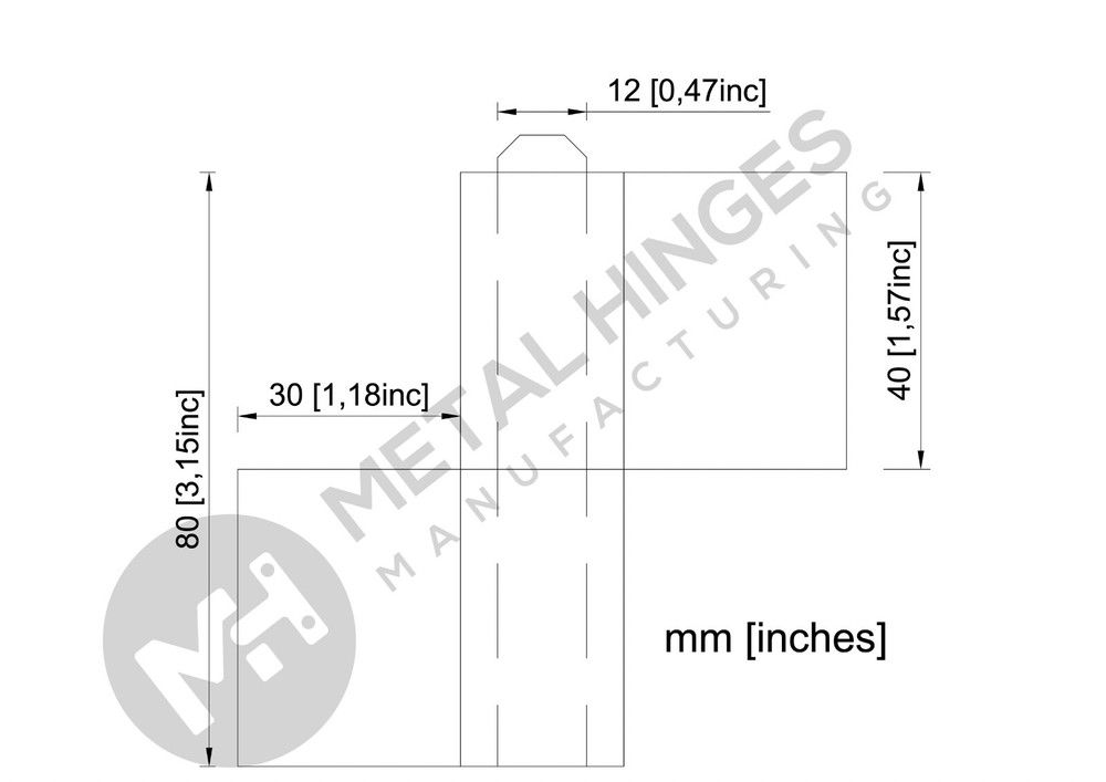 Welding Hinges for Barn/Garage Doors - 1 Pair