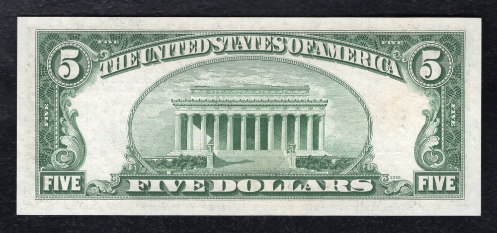 FR. 1656 1953-A $5 FIVE DOLLARS SILVER CERTIFICATE NOTE GEM UNCIRCULATED