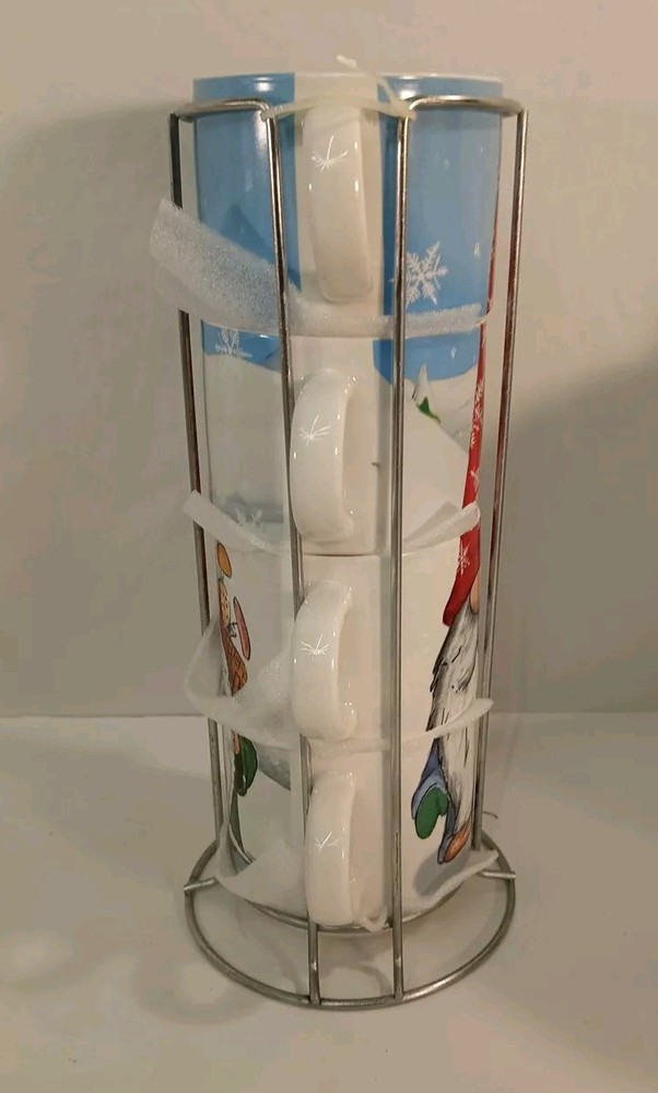 Christmas Gnome For The Holidays Stackable Mug Ceramic Winter Prima Designs