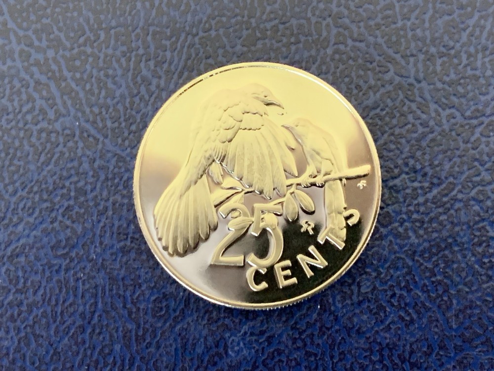 1976 British Virgin Islands 25 Cent proof coin-Ex. mint set-UNC