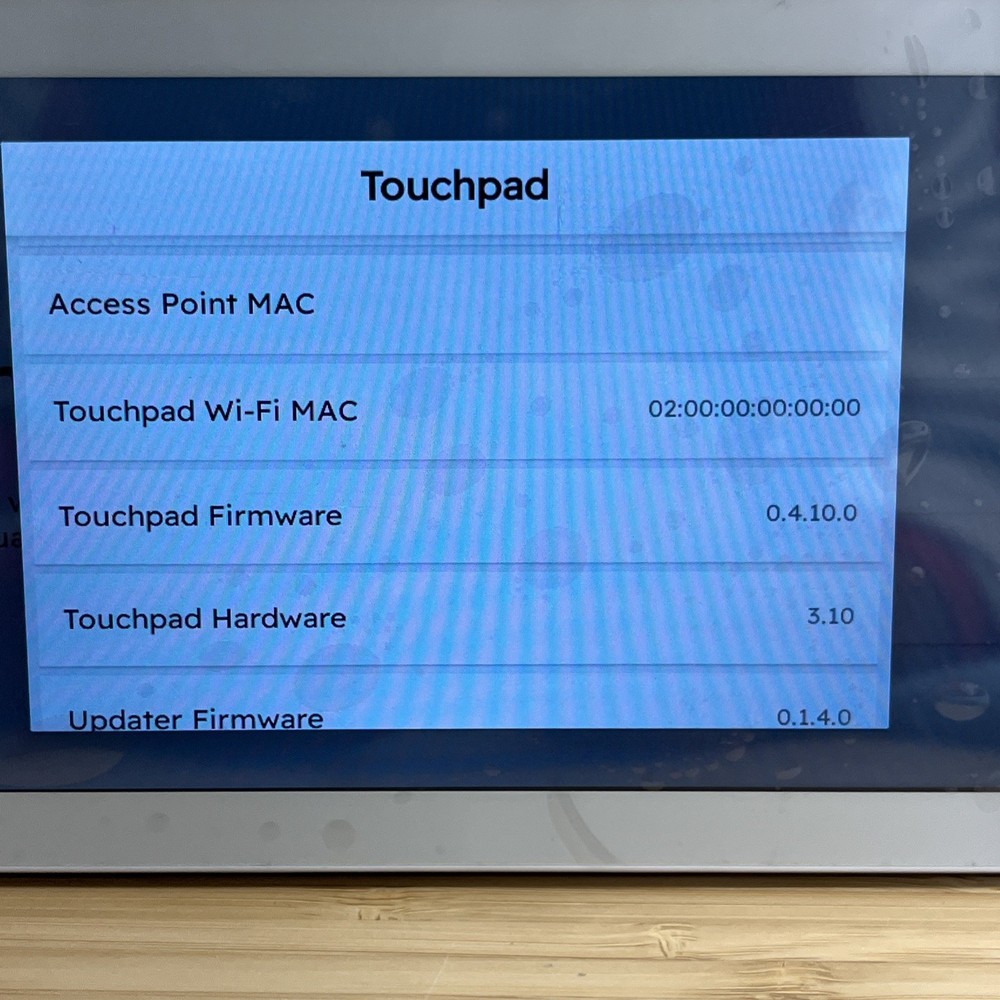 Alula AC-TP-PRO-X 7" Slimline Color Touchpad, Home Security Control Panel Only