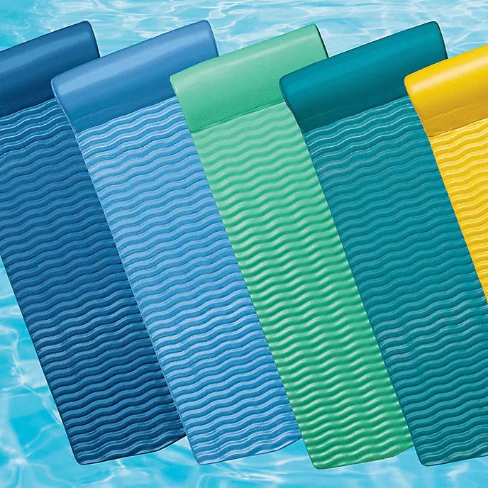 Frontgate Resort Collection Pool Float Sea Blue 2" Thick Foam Pillow
