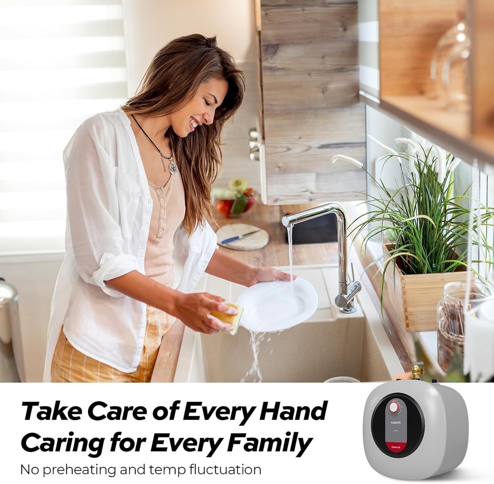 【99% NEW】2.5 Gal Electric Water Heater - Mini Tank Instant Hot Boiler Under Sink