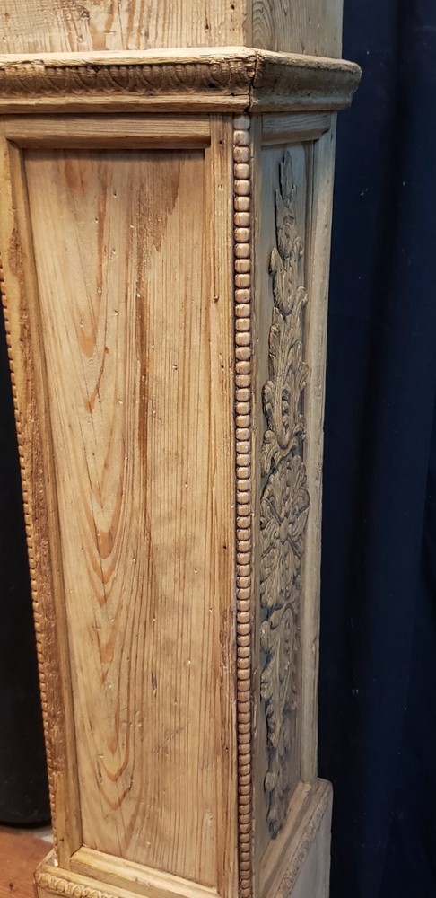 Restored Ornate Solid Oak Newel Post 54" by 7" GA9707