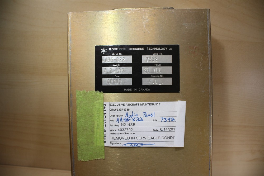 Northern Airborne AA95-822 Audio Panel