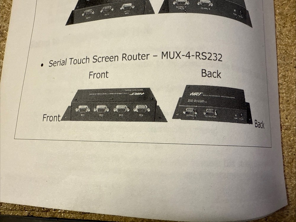 Hall Research MUX-4-RS232 Phoenix Serial Control System NEW