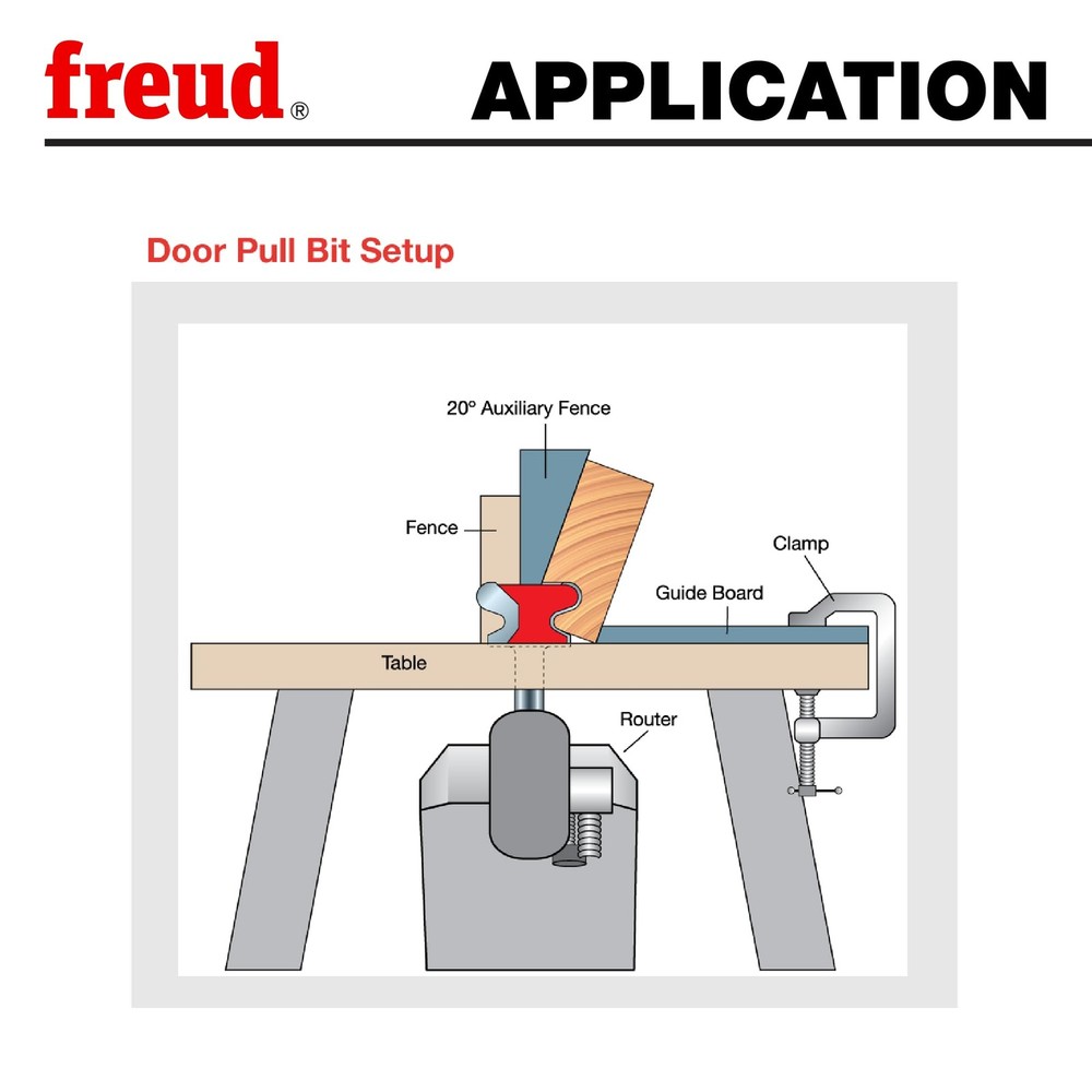 Freud 99-007 1.27" Door Pull Bit 1/2" Shank