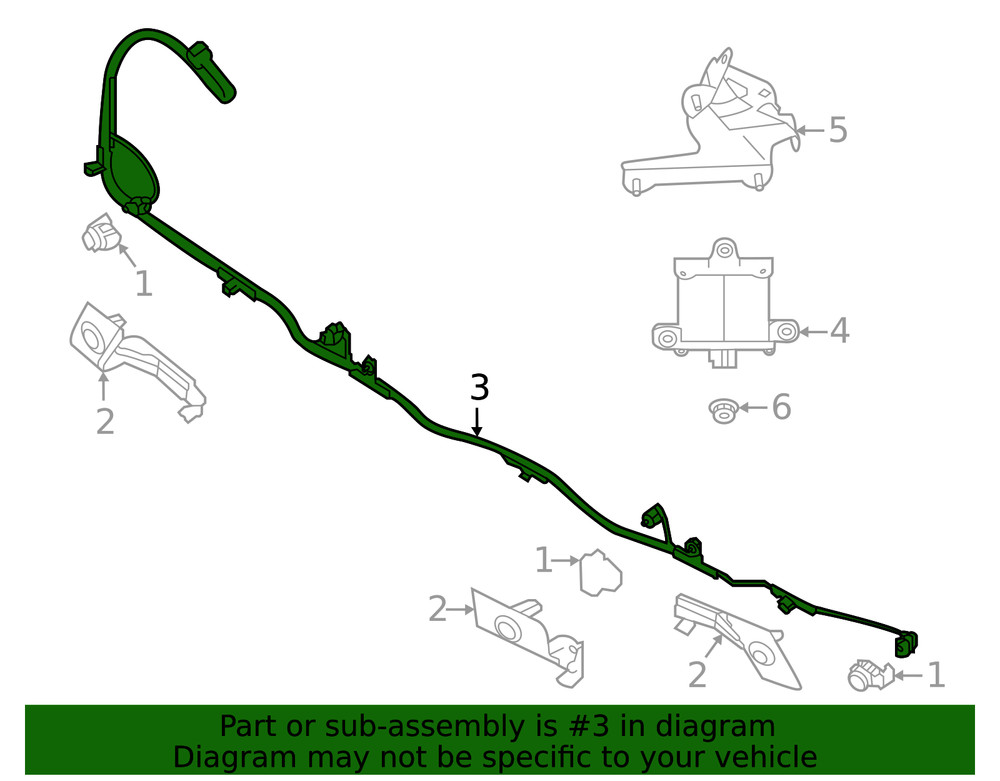 Genuine Subaru Harness 87624AN04A