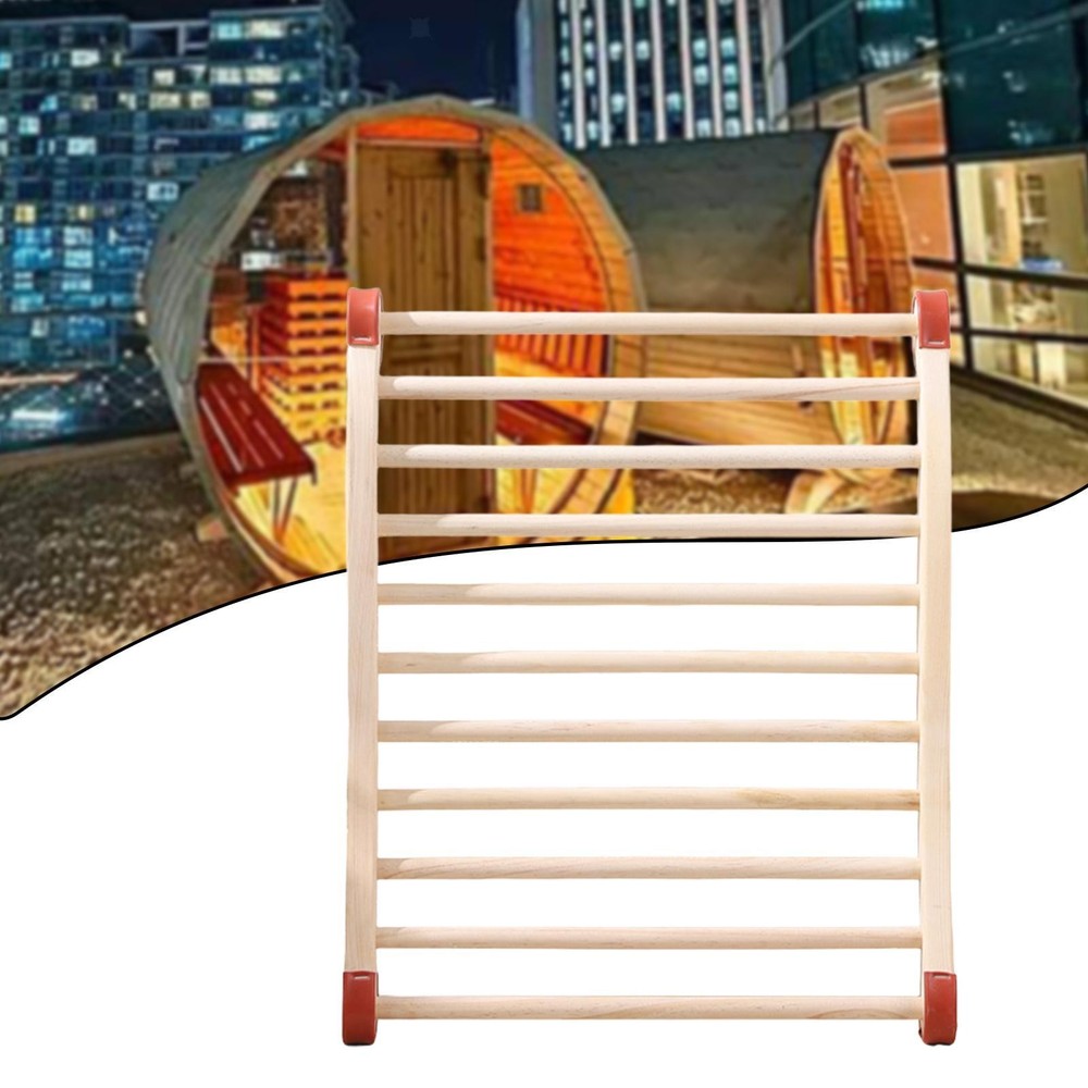 Sauna Backrest Curved Cushion Wooden Back Rest