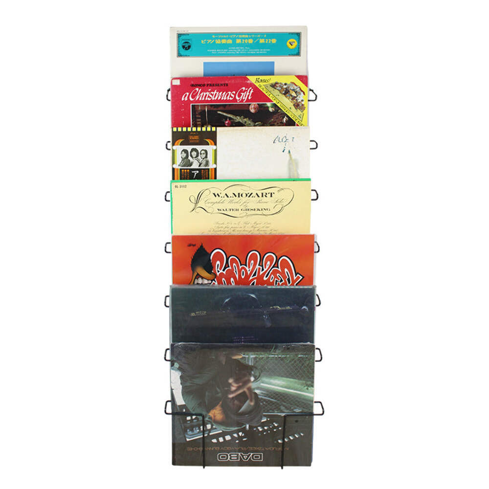Wall Mount Vinyl Disc LP Record Wire Rack Holder