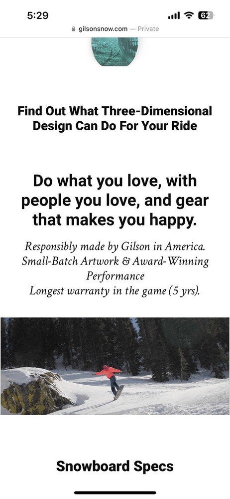 Gilson Undead 159cm Wide deck only