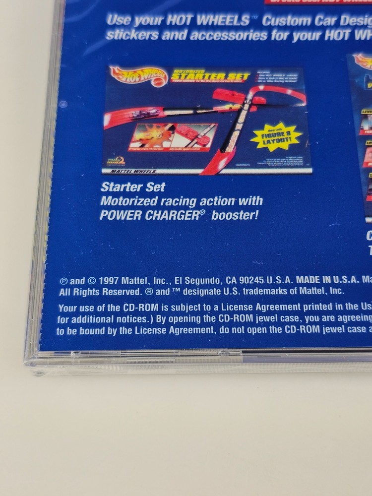 Hot Wheels Custom Car Label Designer CD Software User Guide Sticker Sheets 1997