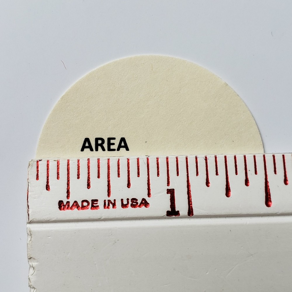 Dial Card Insert AREA CODE 1.5” Ivory Background for Rotary Phone