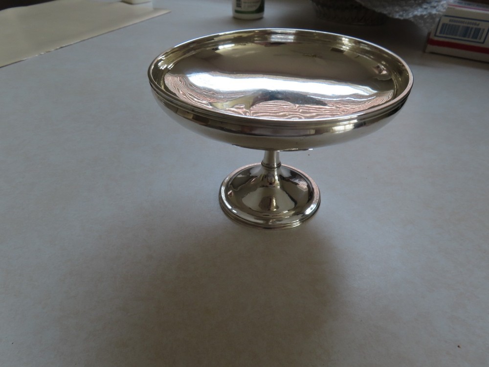 Arthur Stone Sterling Silver Compote c1908 HERBERT TAYLOR SILVERSMITH-290 gr