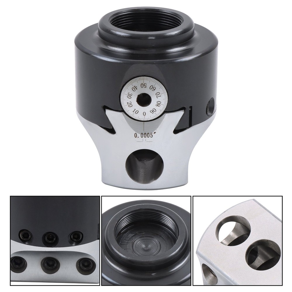 3" Precision Boring Head 0.001" Adjustment Radius with 1-1/2"-18 Thread