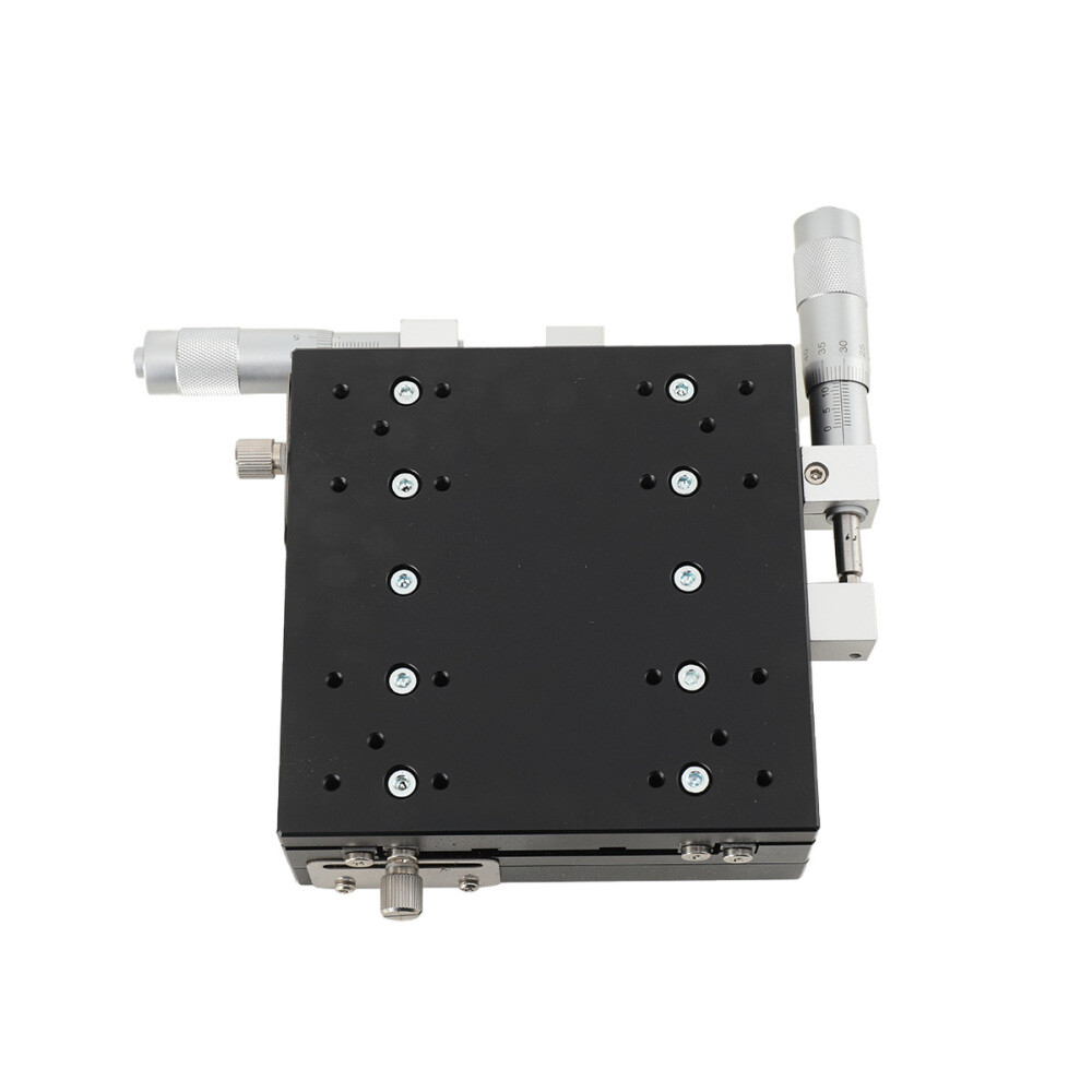 XY Linear Stage Manual Precision Linear Stage 125x125mm Sliding Table 2-Axis