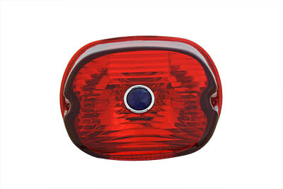 Tail Lamp Lens Laydown Style Red fits Harley Davidson