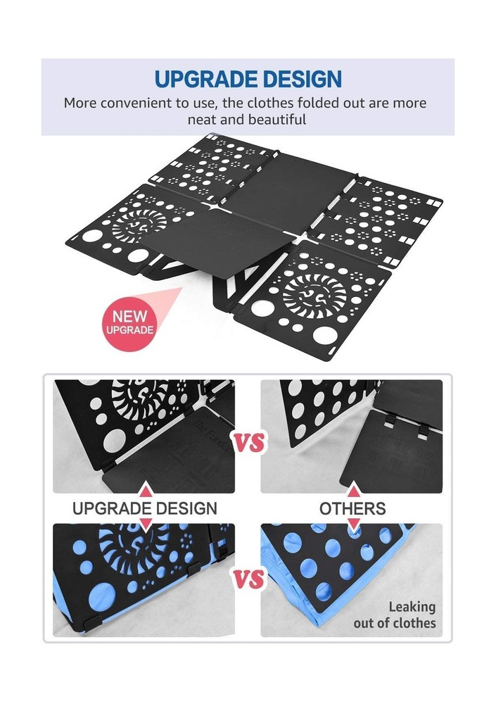 BoxLegend V3 Shirt Folding Board t Shirts Clothes Folder Durable Plastic Laun...