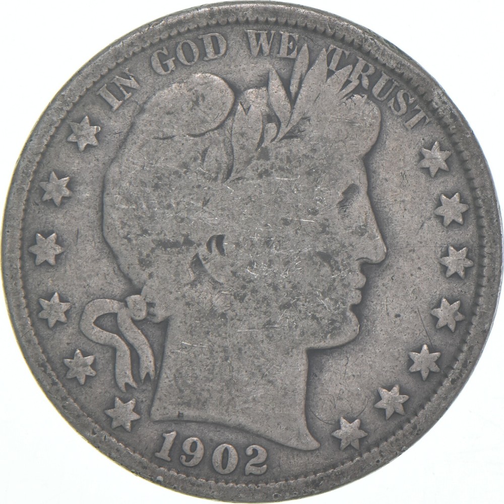 1902 Barber Half Dollar Average Circ