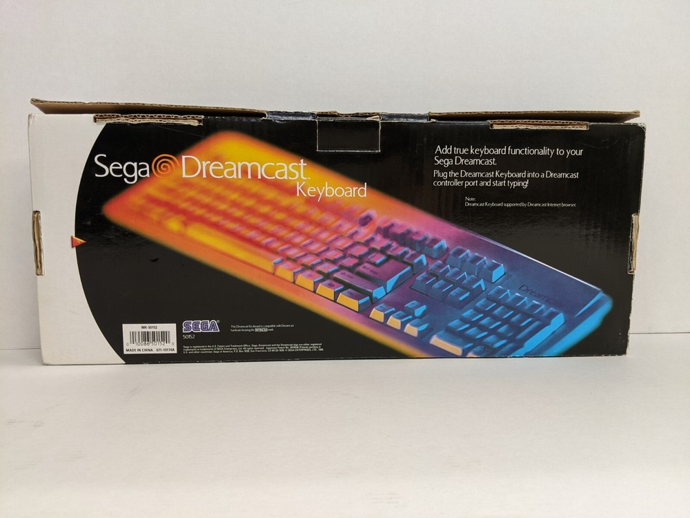 Sega Dreamcast Keyboard Model HKT-7620 OEM Authentic CIB complete with box