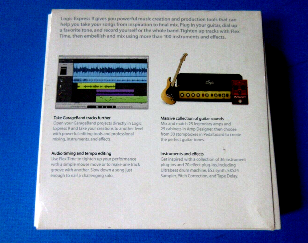 Apple Logic Express 9 Music Editing/Composing for Intel-based (Mac) CIB w/ Key