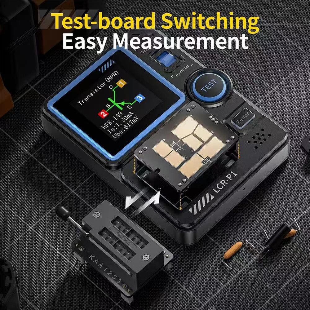 FNIRSI LCR-P1 Transistor Tester Multifunction Diode Triode Capacitance LCR Meter