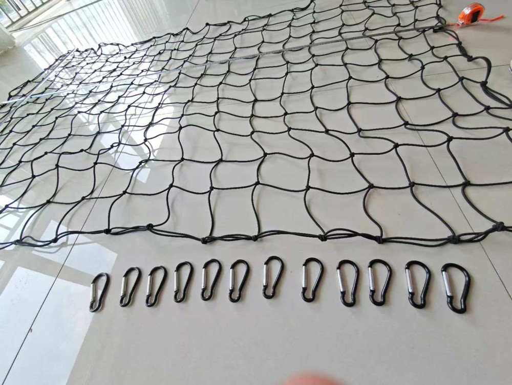 Truck Bed Cargo Stretch Mesh Net Bed Tie Down Hooks 48" x 72" For TOYOTA TACOMA