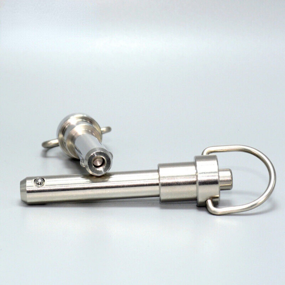 1p Quick Release Pin Bolt Ball Head Quick Lock Pin Plug w/Ring Handle Pull Steel