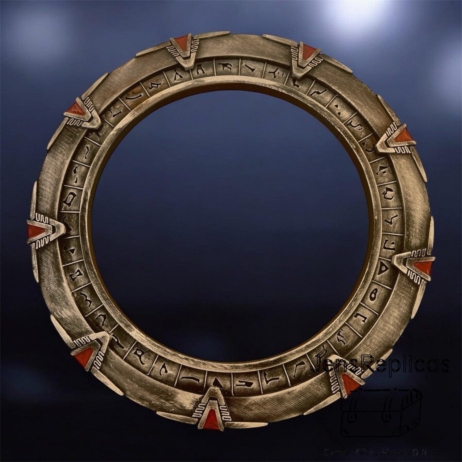 Stargate SG1 Gate 8” Sculpture Collector Replica, Each Hand Painted, Display