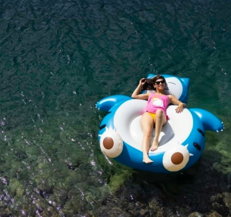 Pokémon Summer Days Snorlax Ride On Pool Float