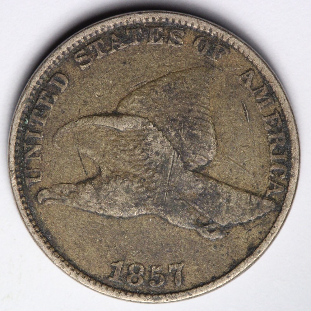 1857 F.E. Flying Eagle Cent Penny CHOICE VF E247 T