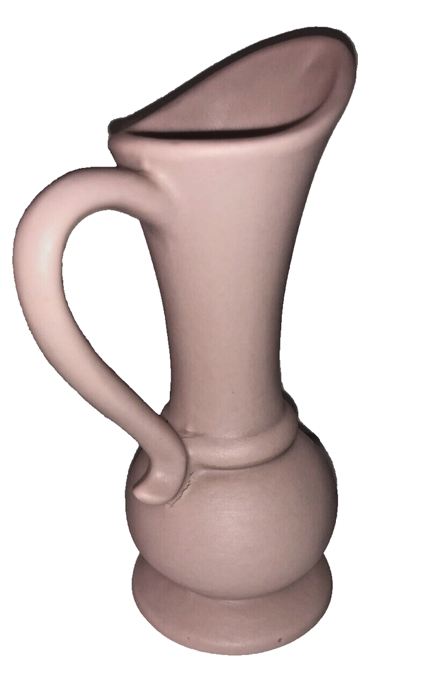 Small Porcelain Bisque Pink Pitcher Handle
