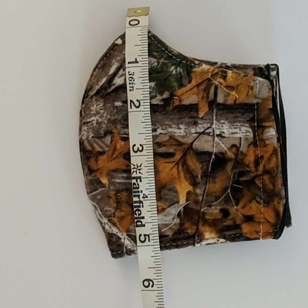 Reusable Face Masks (2) & Silicone Bracket - Outdoors Camo Hunting