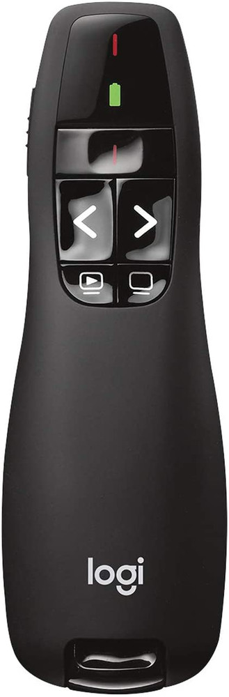Wireless Presenter R400, USB-A Powerpoint Clicker with Laser Pointer, Wireless P
