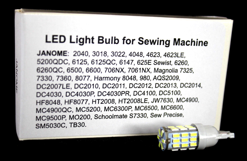 LED Sewing Machine Light Bulb Fits Janome Plus More 12v 5w MC9500 Memory Craft