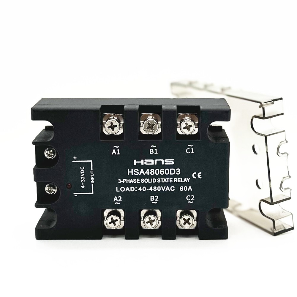 1x 40A~120A DC-AC 4-32VDC/40-480VAC Three-phase solid state relay
