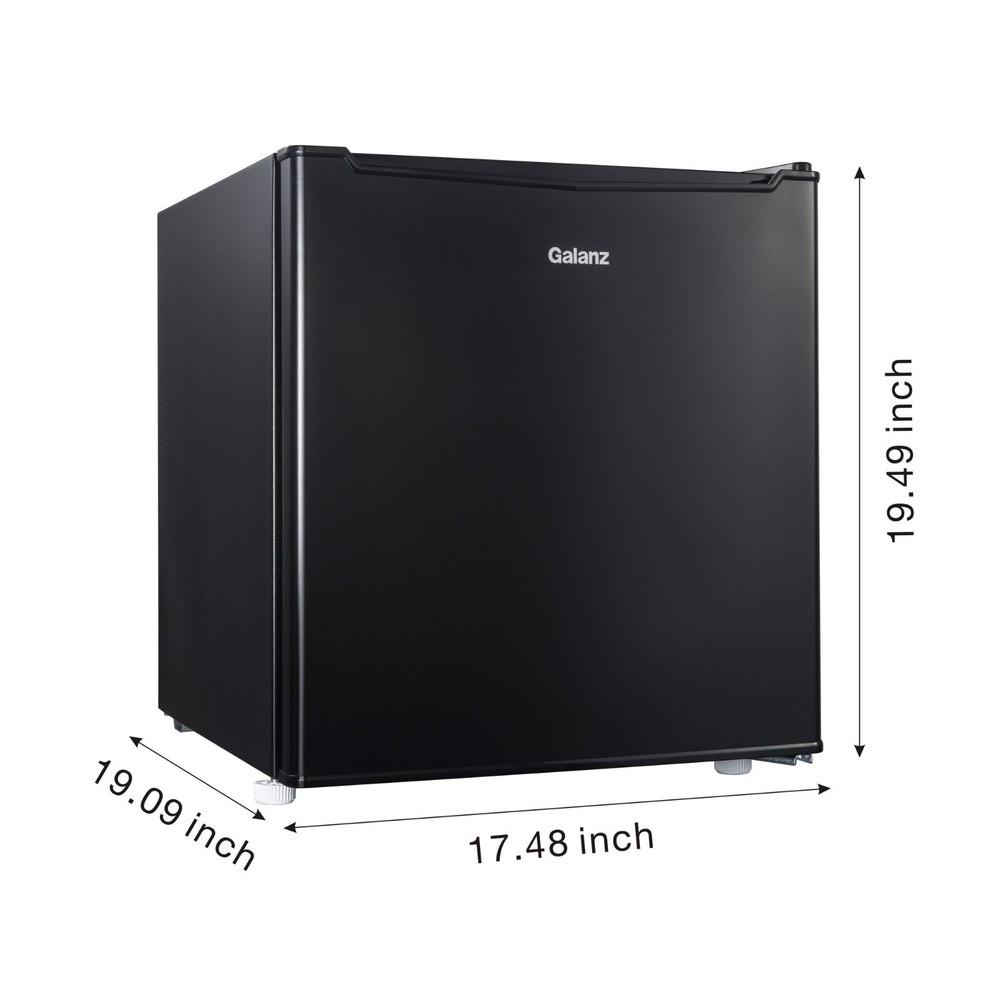 1.7 Cu ft Single Door Mini Fridge GL17BK, Black