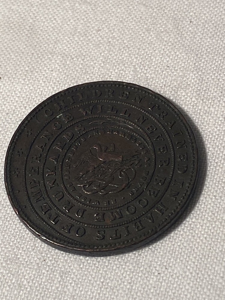 1840 Temperance Half Penny