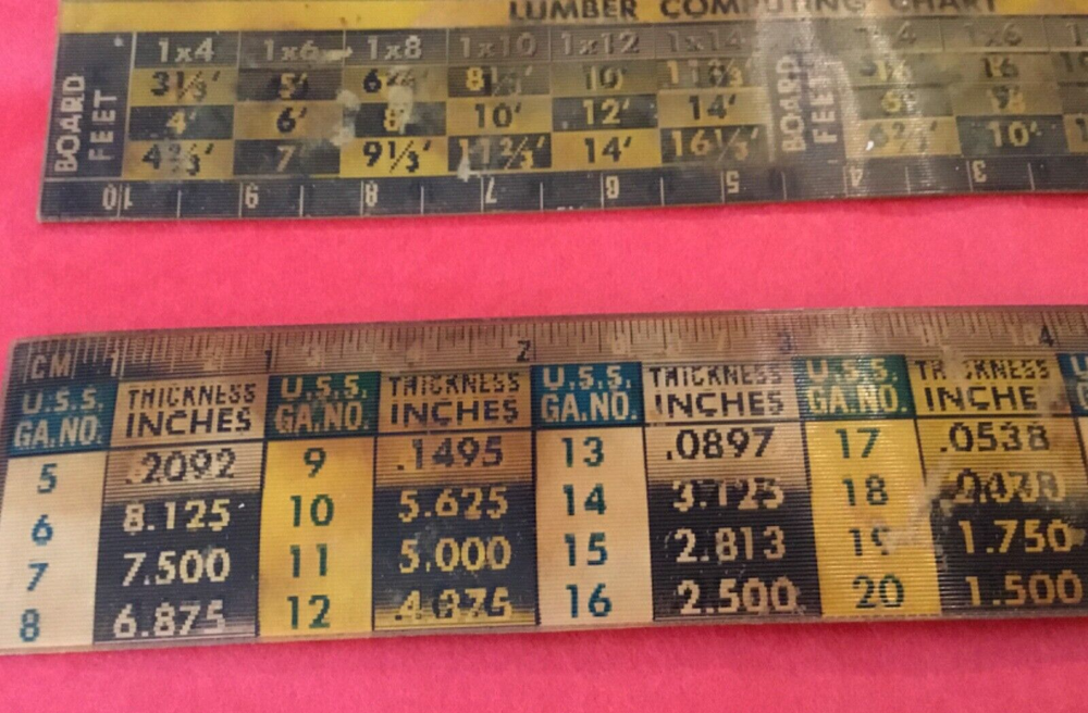 Dow Chemical Lumber Computing Chart 2 Holographic Charts