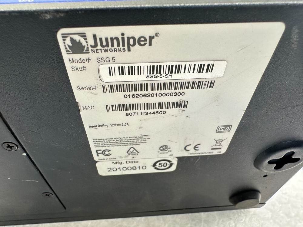JUNIPER Networks SSG-5 / SSG-5-SB-M, VPN Firewall Gateway