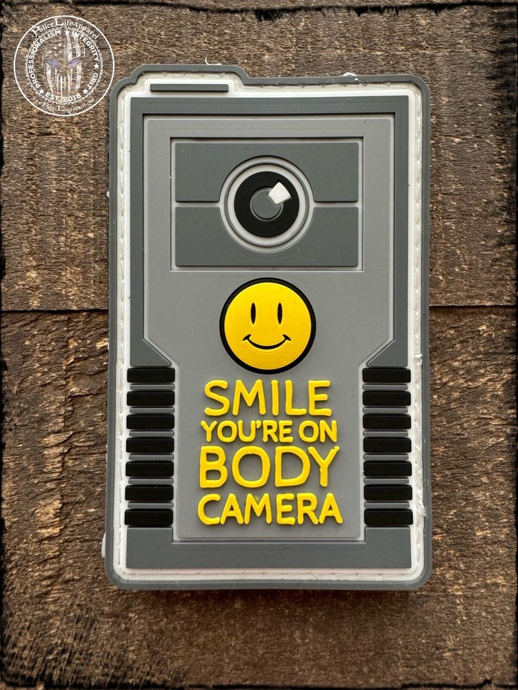 Body Camera Smile PVC Patch
